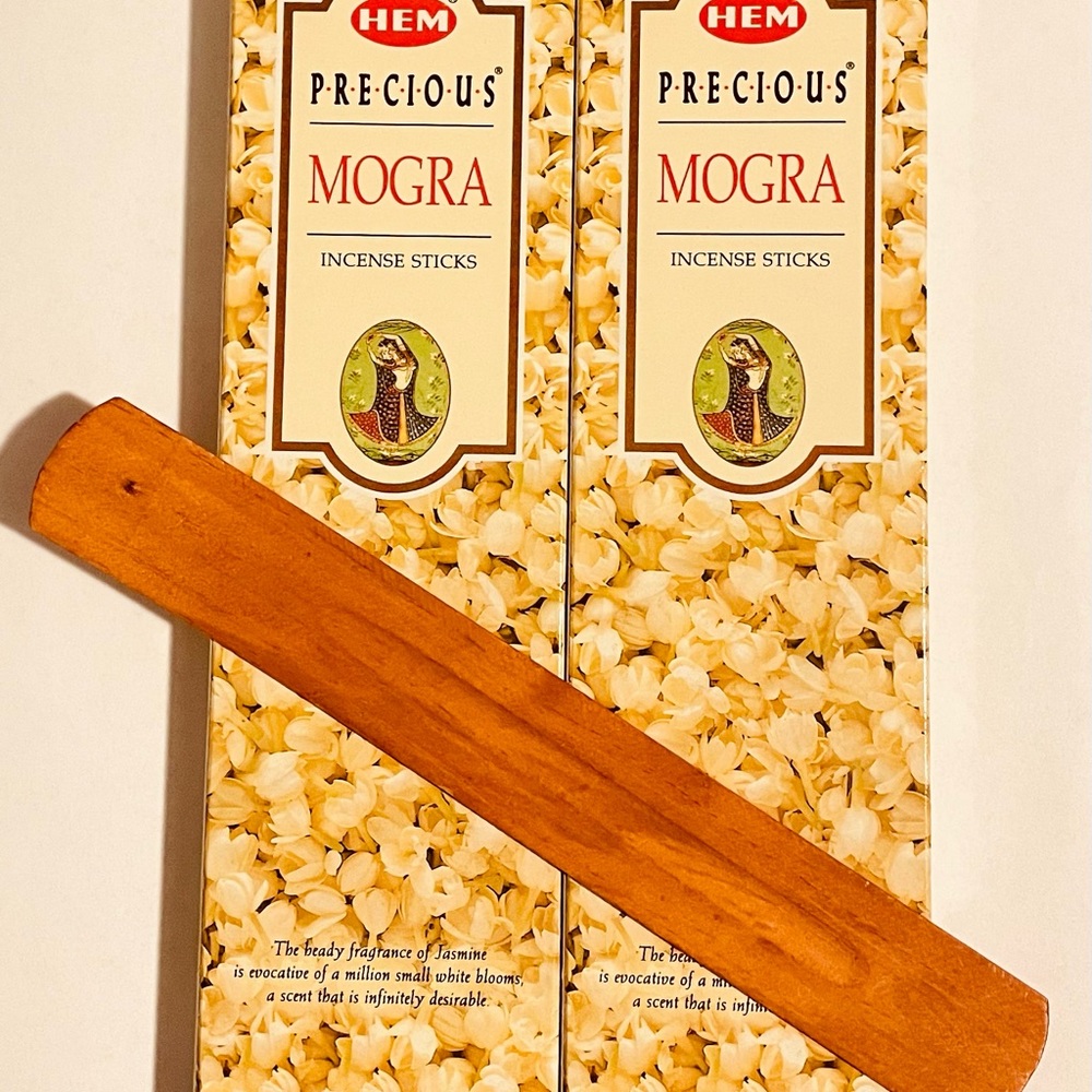 HEM Mogra Incense Sticks Two Boxes 100 Grams each box 200 Grams Total
